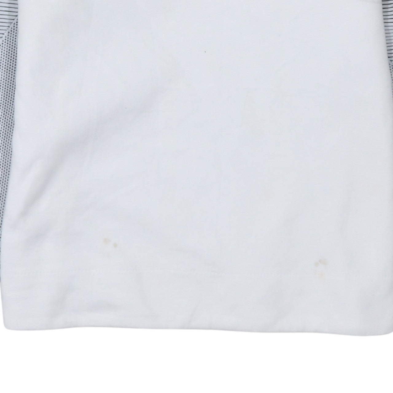 Nike Men's White Striped Raglan Long Sleeve Pullover Sweatshirt L