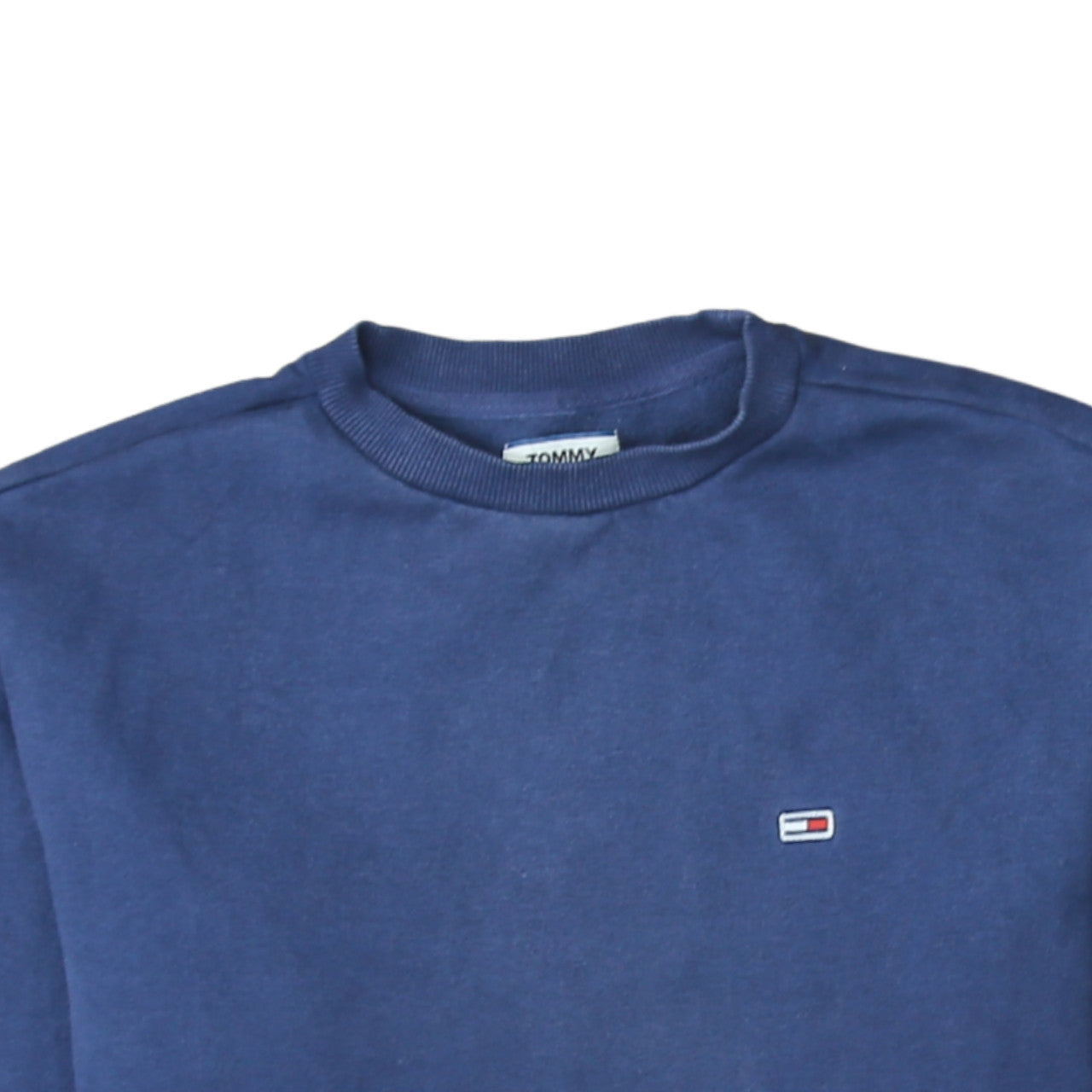 Tommy Jeans Men's Blue Crew Neck Sweatshirt Size XL Cotton Blend