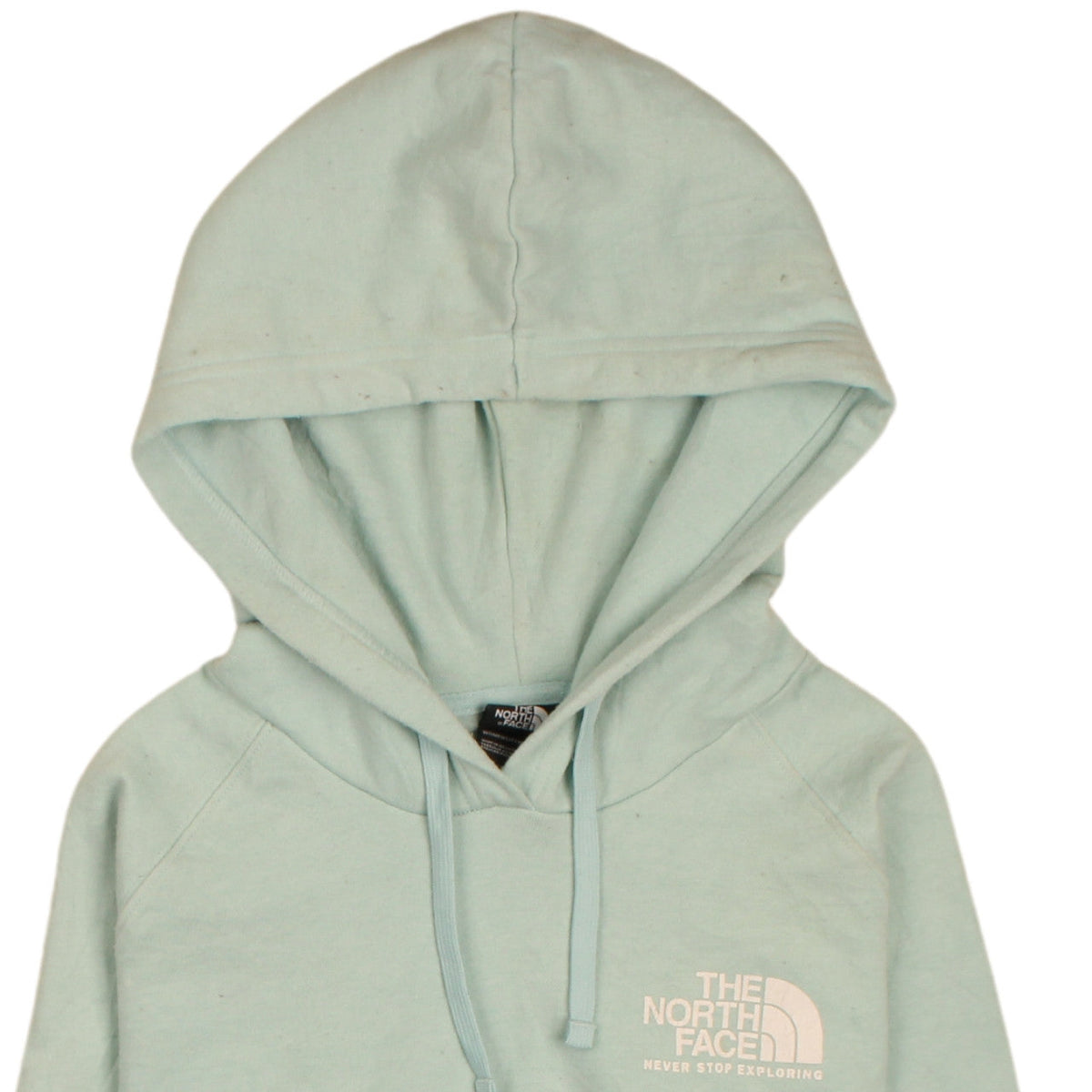 The North Face Womens Green Pullover Hoodie Size M Logo Print