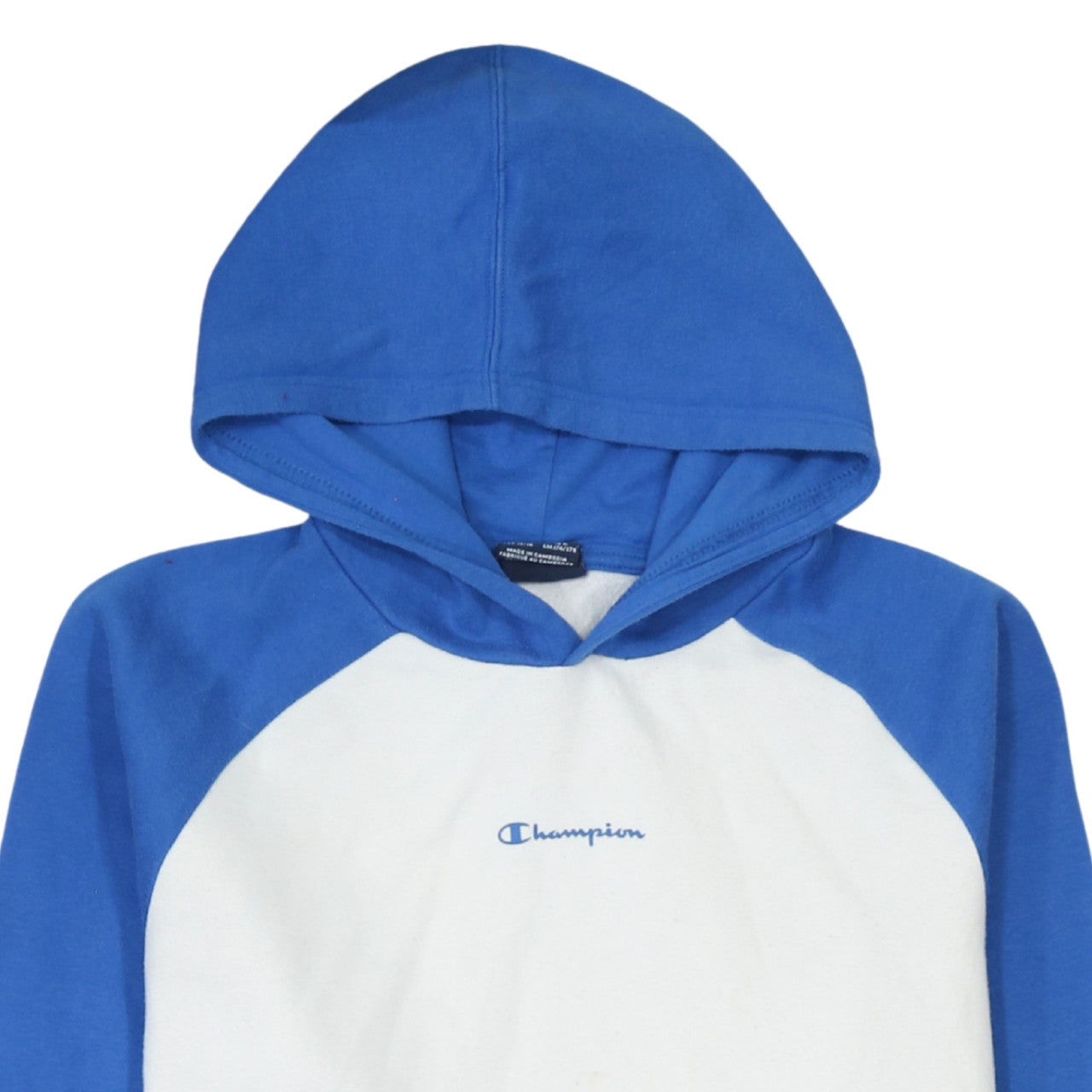 Champion Boys Blue & White Pullover Hoodie Size 15-16 Years Cotton Blend