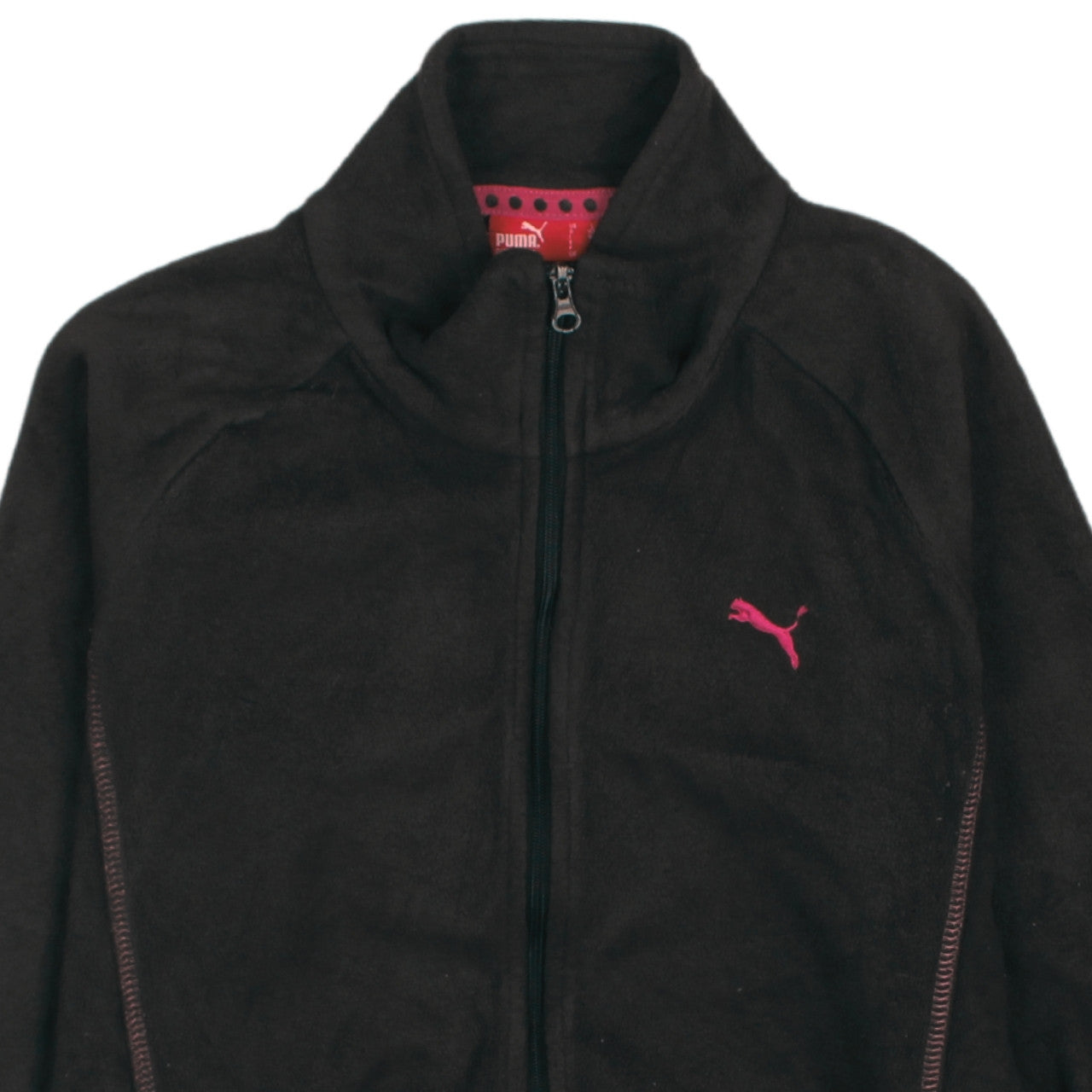Puma Girls Black Full Zip Fleece Sweatshirt Size 12 L 152