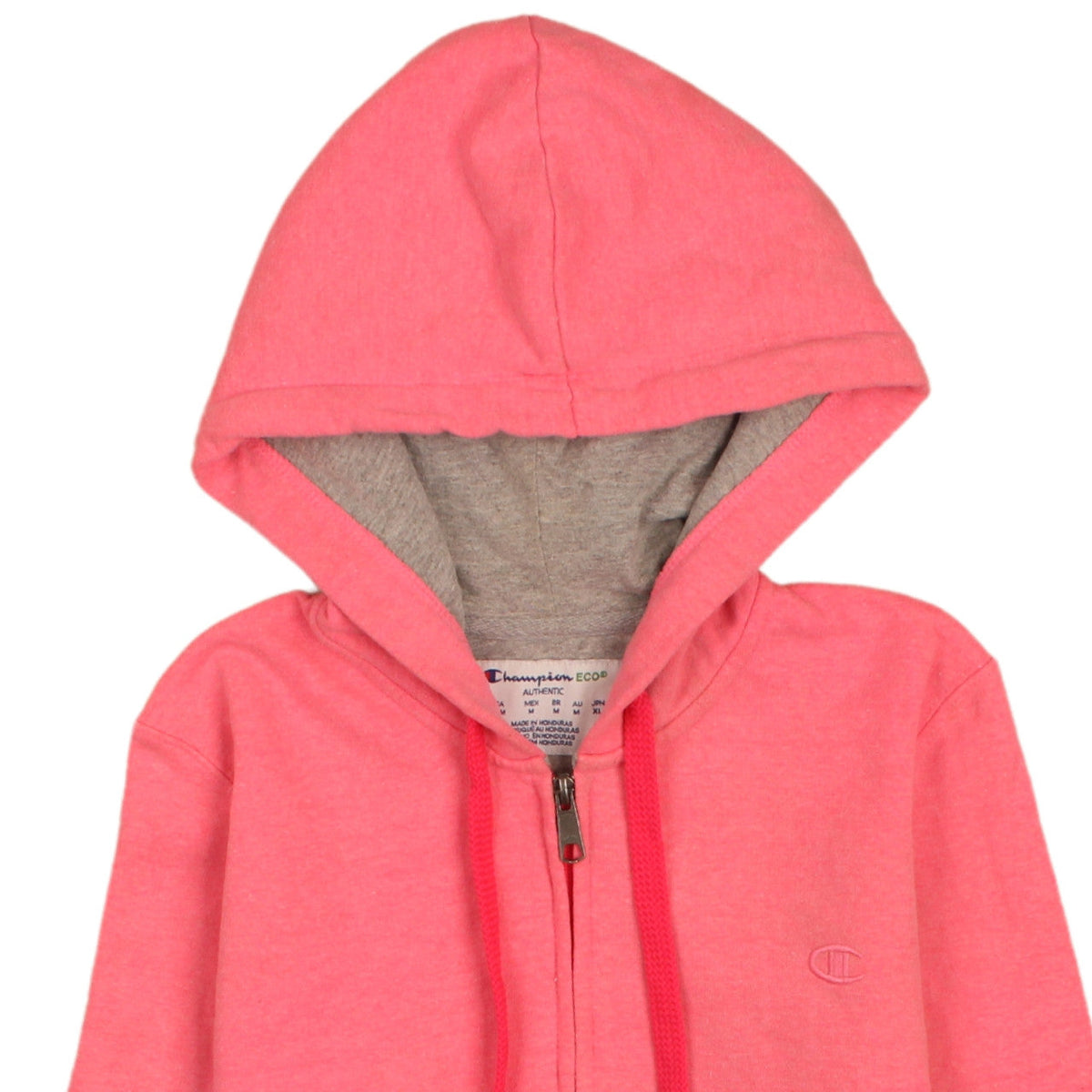 Champion Womens Pink Full Zip Hoodie Medium