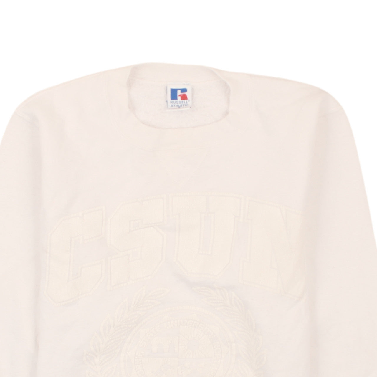 Russell Athletic Women Beige CSUN Pullover Sweatshirt Size S