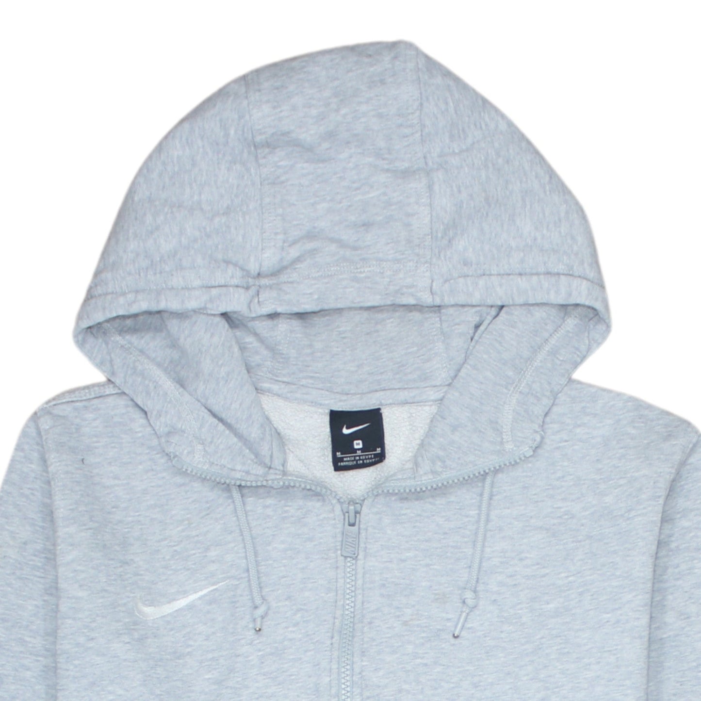 Nike Men's Grey Full Zip Hoodie M Regular Fit Sweatshirt