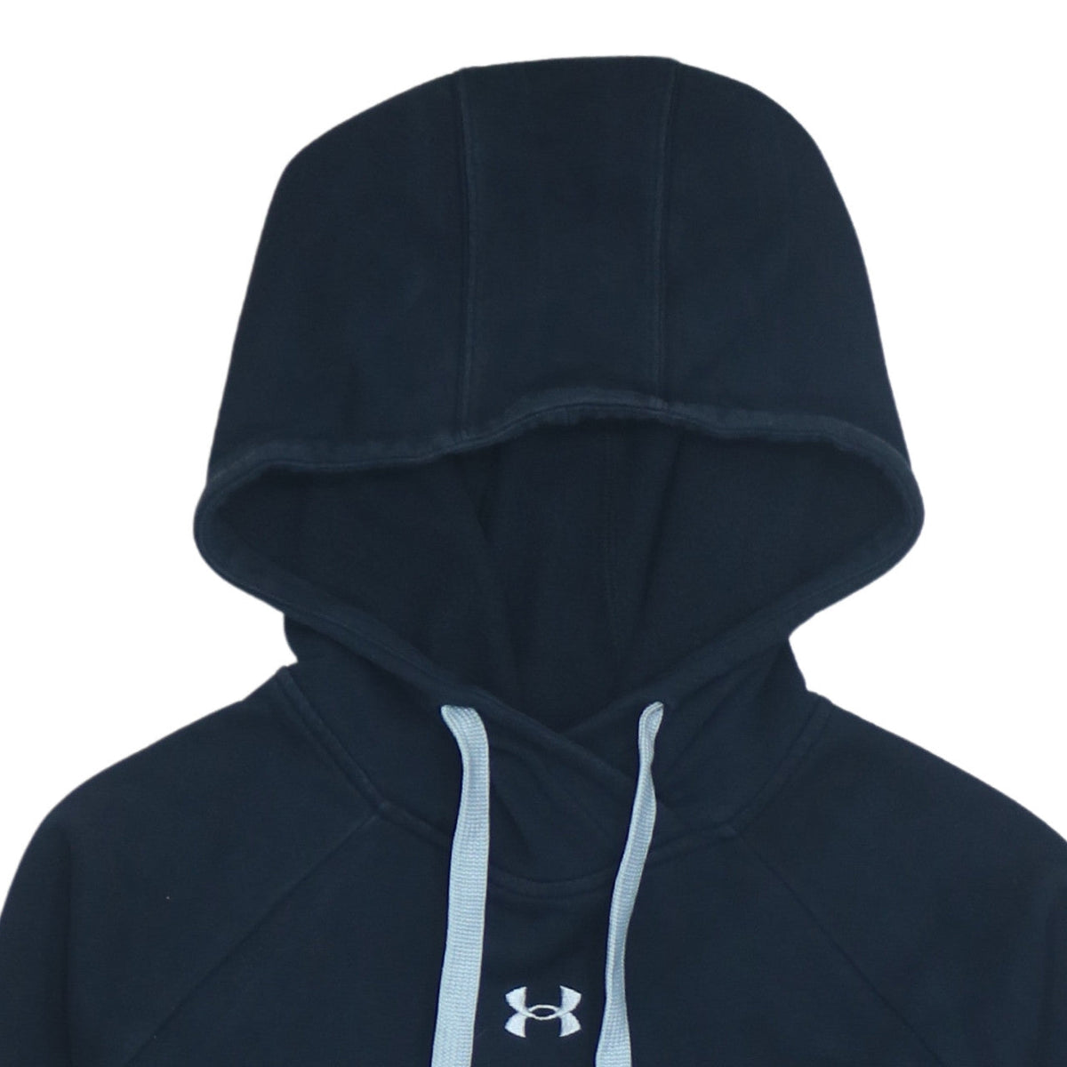 Under Armour Men Blue Pullover Hoodie Size S Relaxed Fleece Sweatshirt