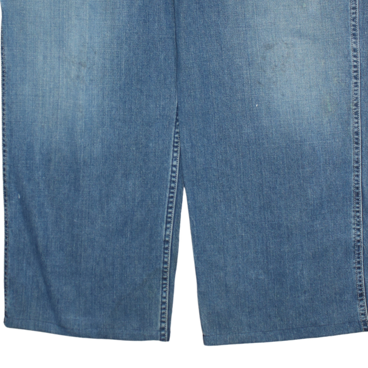 Old Navy Men's Blue Denim Painter's Straight Jeans 38x32 Relaxed Fit