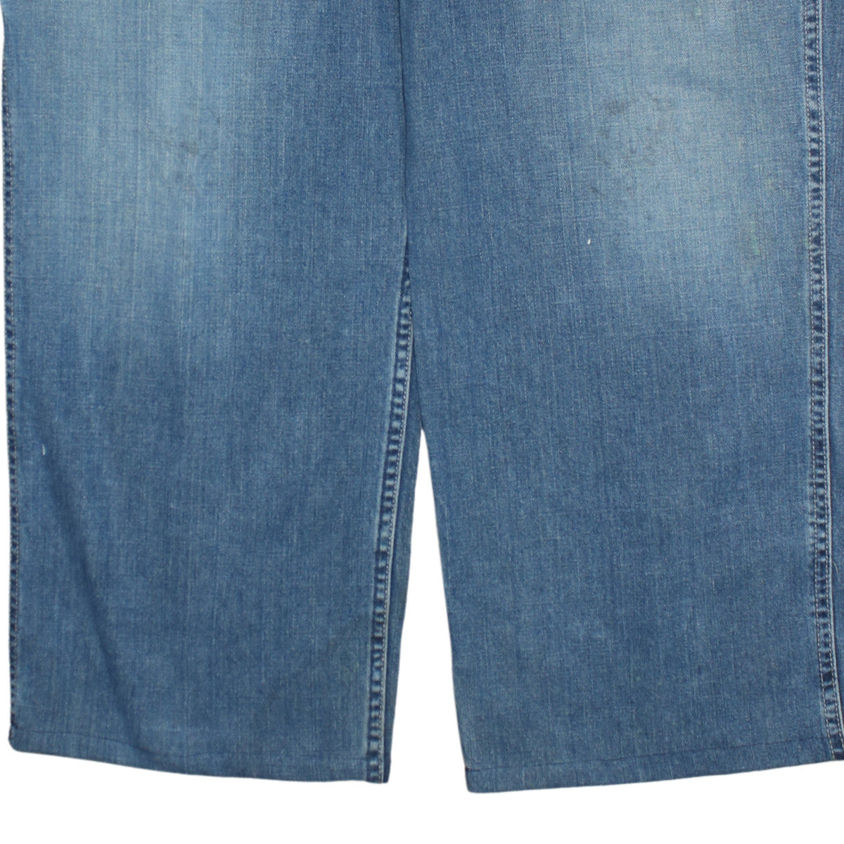 Old Navy Men's Blue Denim Painter's Straight Jeans 38x32 Relaxed Fit
