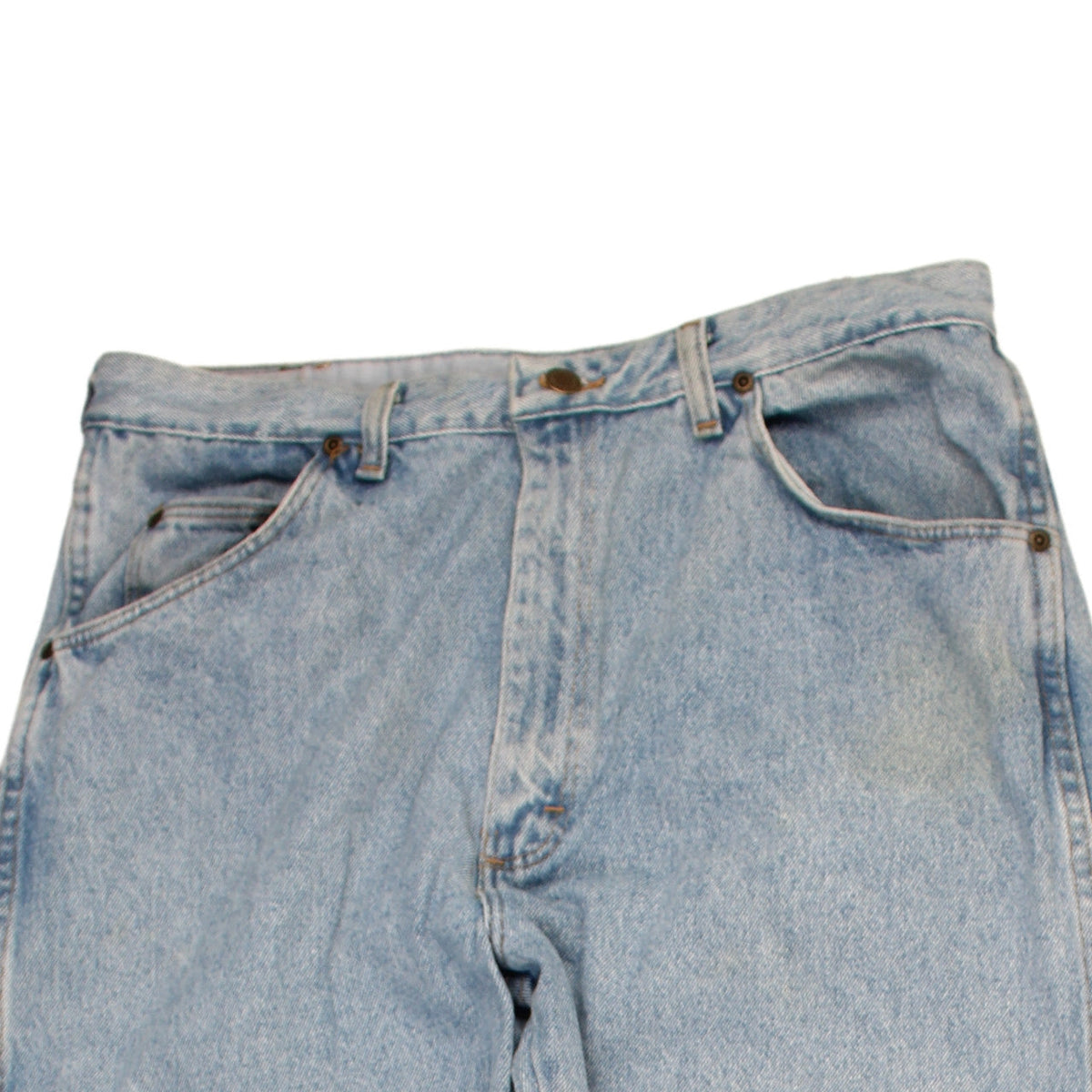 Wrangler Men's Blue Light Wash Straight Denim Jeans 36x32