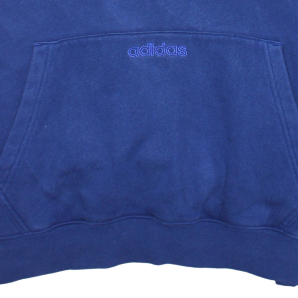 Adidas Men's Blue Pullover Hoodie Medium Fleece Sweatshirt
