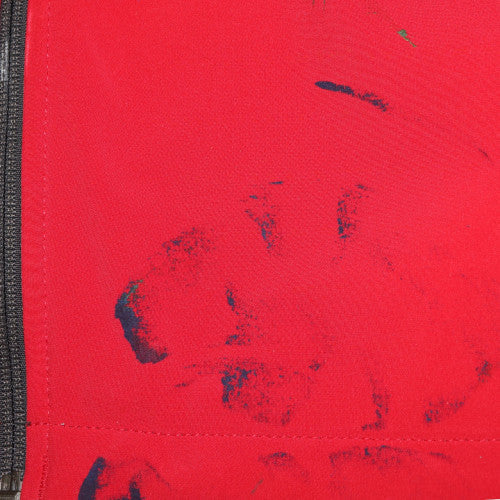 The North Face Mens Red Black Fleece Jacket Size S Outdoor Hiking