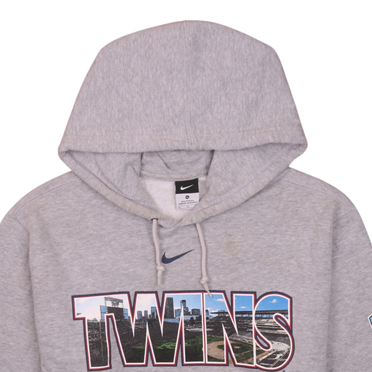 Nike Mens Grey XL Pullover Hoodie Twins Just Do It Sports Fleece