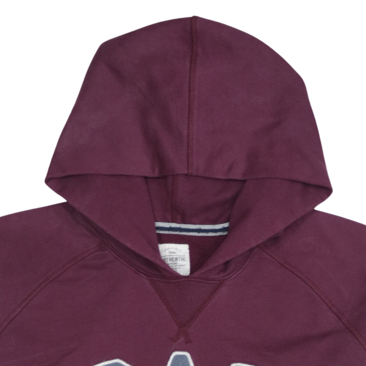 Gap Women’s Burgundy Hooded Pullover Sweatshirt XL Cotton Blend