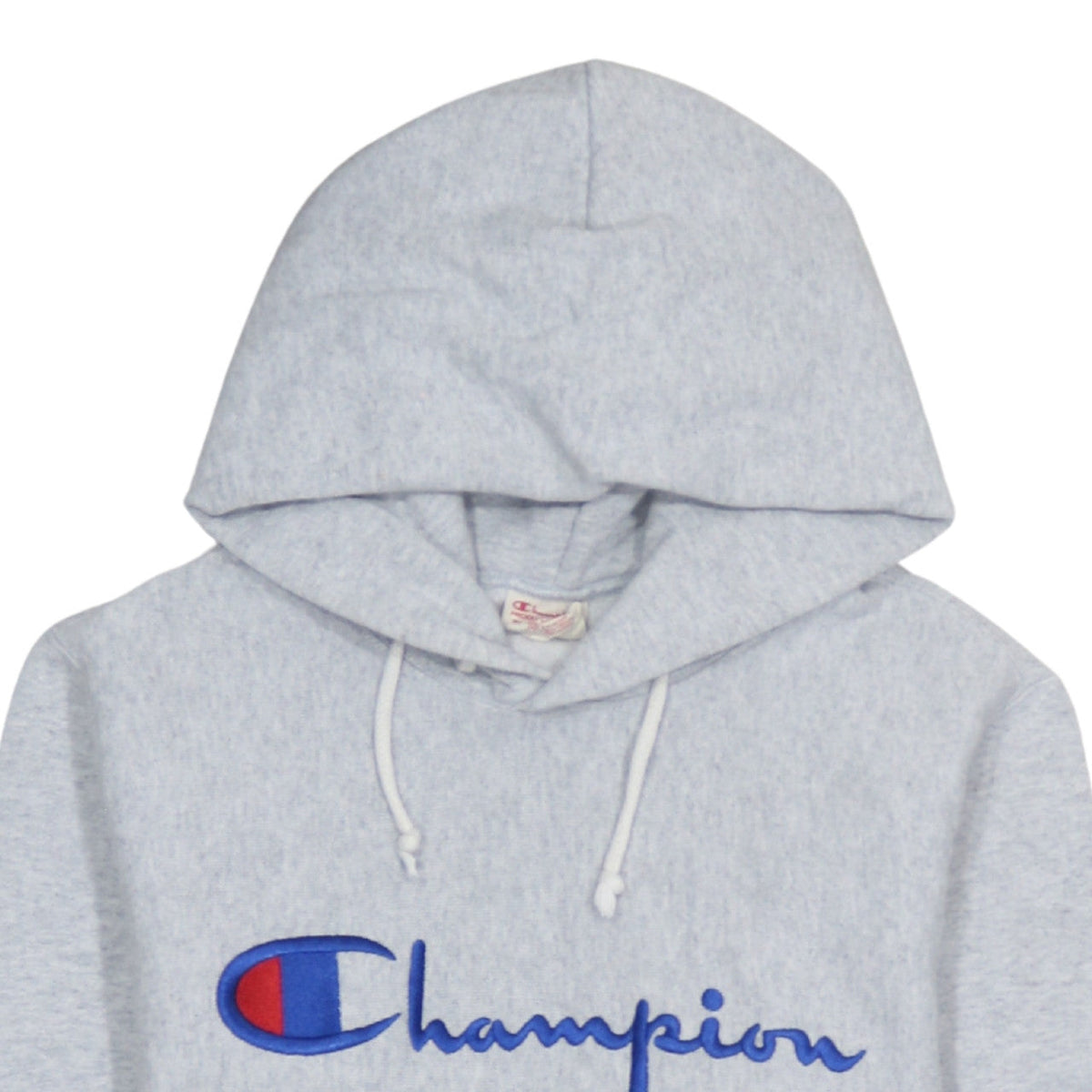 Champion Men's Grey Small Pullover Hoodie Reverse Weave Embroidered Logo