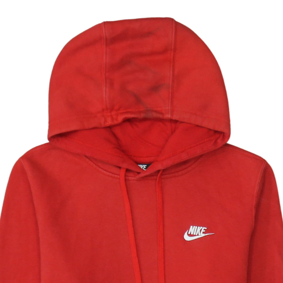 Nike Men’s Red Pullover Hoodie Small Regular Fit Fleece Sportswear