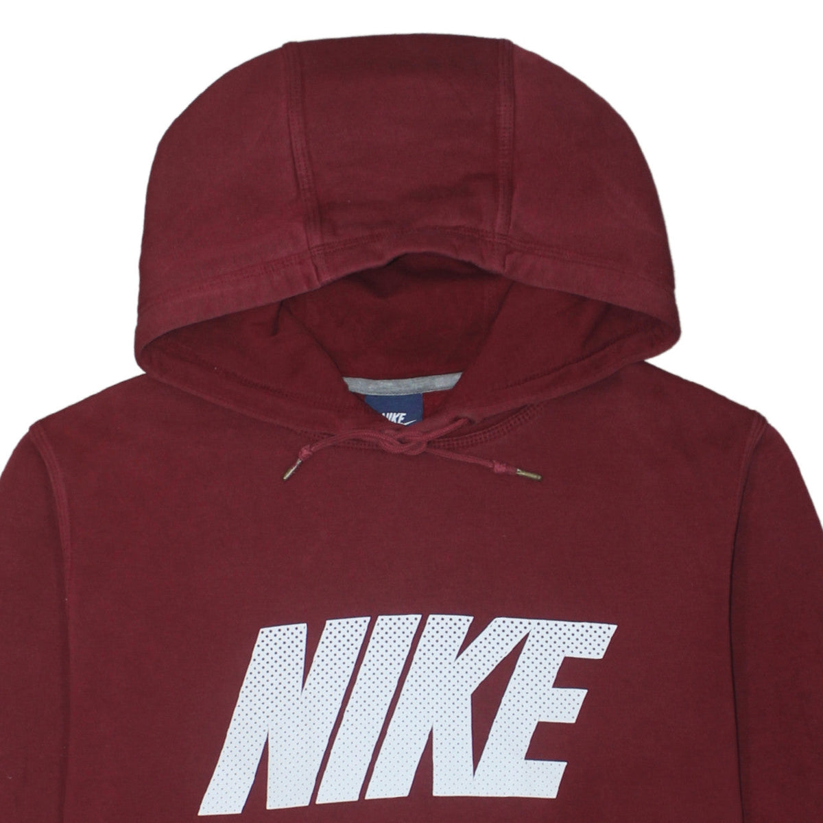 Nike Men's Red Pullover Hoodie M Regular Fit Fleece Sweatshirt