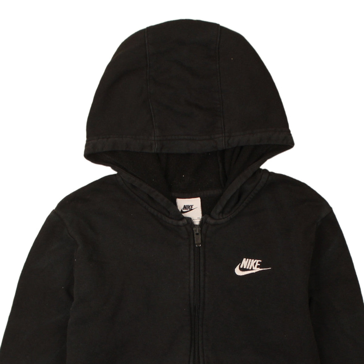 Nike Boys Black Full Zip Fleece Hoodie XL 158-170cm Sports Casual
