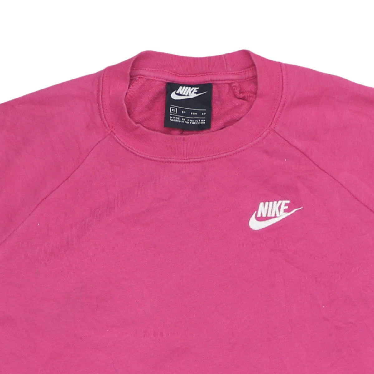 Nike Womens Pink XS Pullover Sweatshirt with Logo