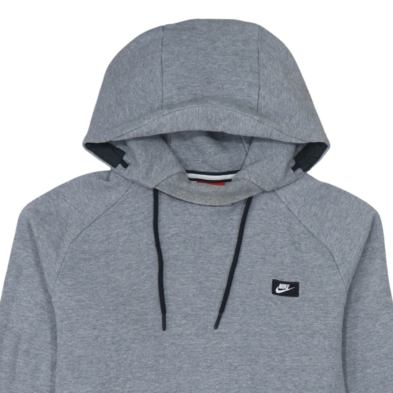 Nike Men's Grey Pullover Hoodie M Regular Fit Cotton Blend