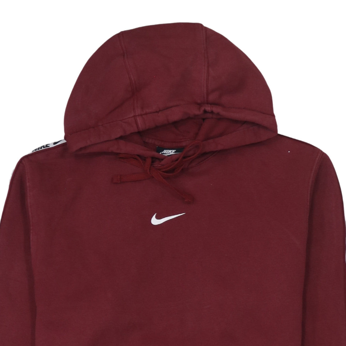 Nike Men's Red Pullover Hoodie L Logo Sportswear Fleece