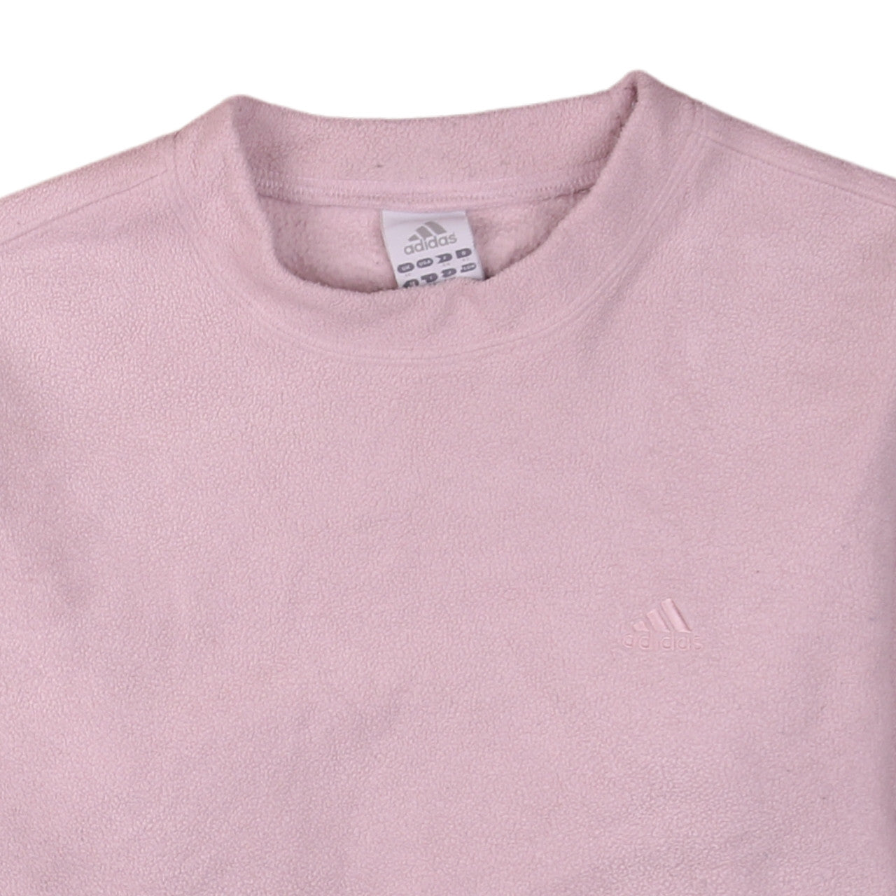 Adidas Women Pink Fleece Pullover Sweatshirt UK 16