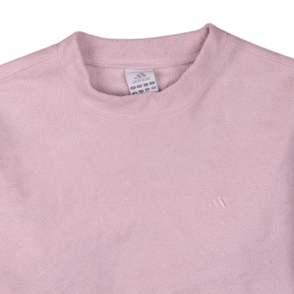 Adidas Women Pink Fleece Pullover Sweatshirt UK 16
