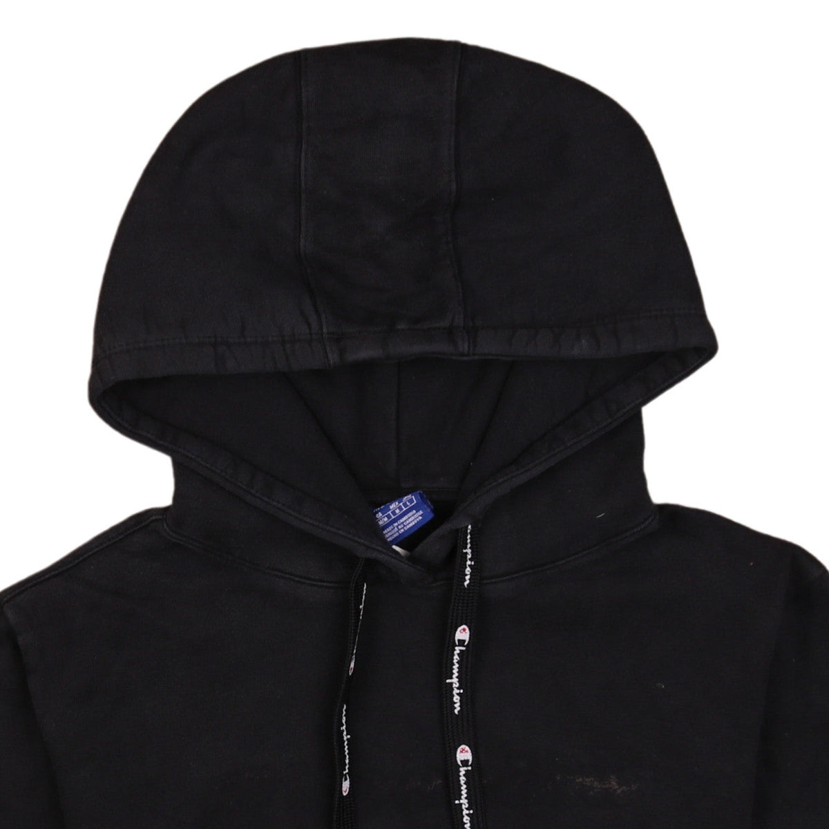 Champion Women's Black Pullover Hoodie Medium Cotton Blend