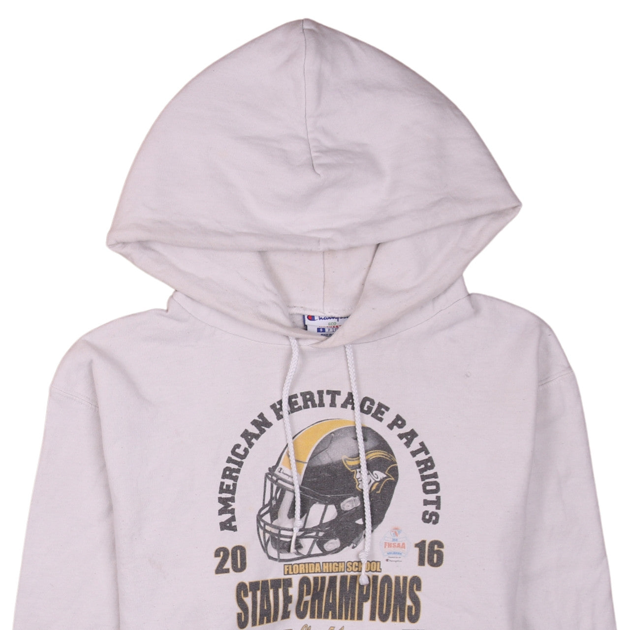 Champion Men's White Pullover Hoodie Small American Heritage Patriots 2016