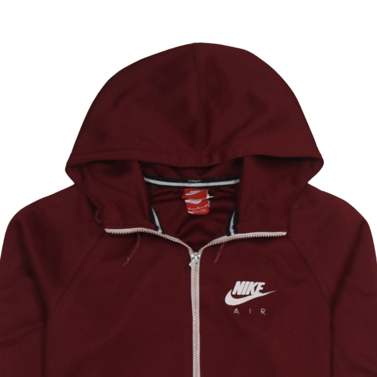 Nike Air Men's Red Full Zip Hoodie Size M Sportswear