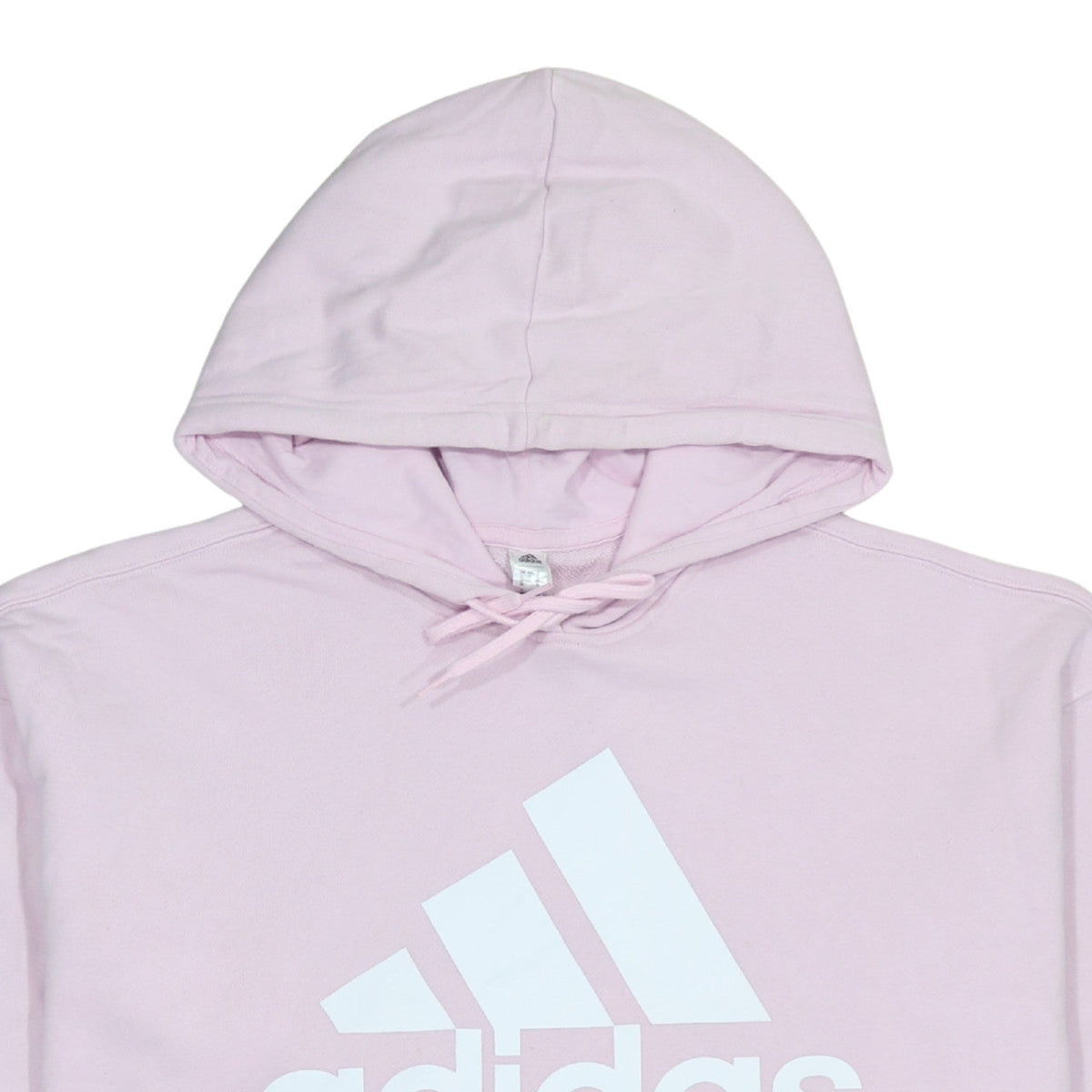 Adidas Women Pink Pullover Hoodie L 16-18 Hooded Logo Sweatshirt