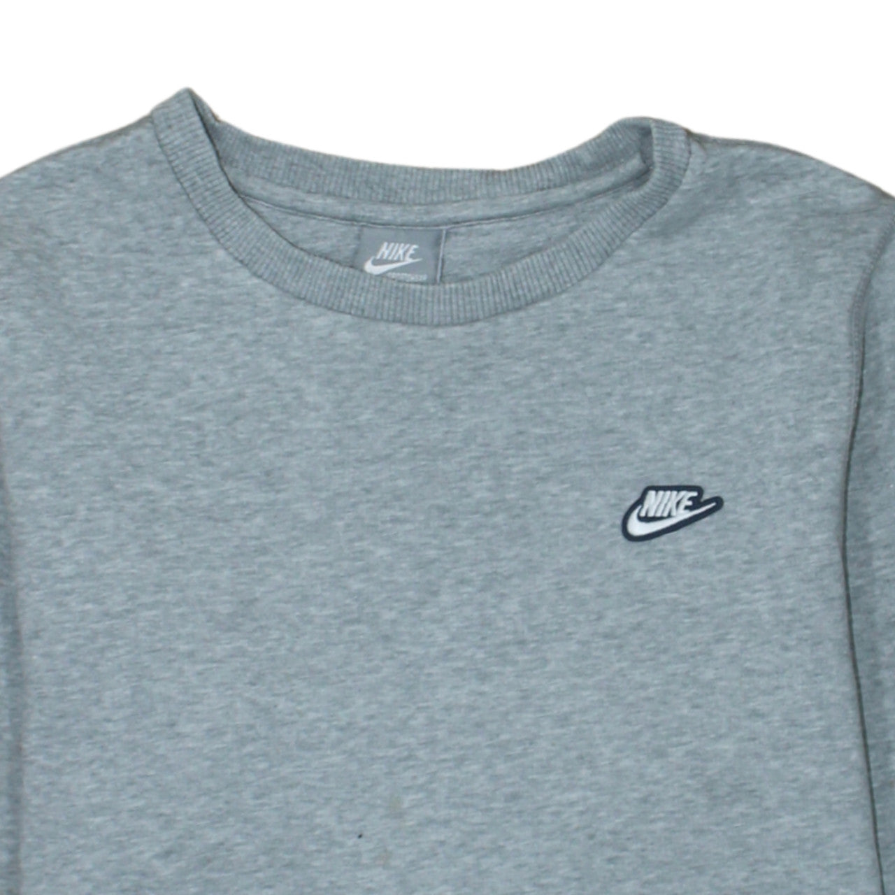 Nike Men's Grey Crew Neck Pullover Sweatshirt Size S