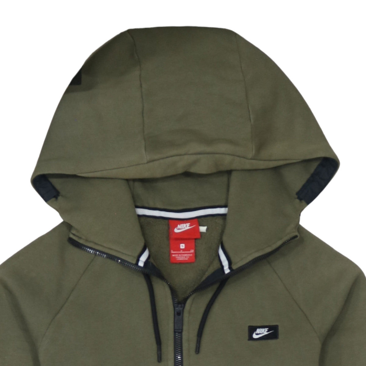 Nike Men's Green 1/2 Zip Hoodie Size S Regular Fit Fleece