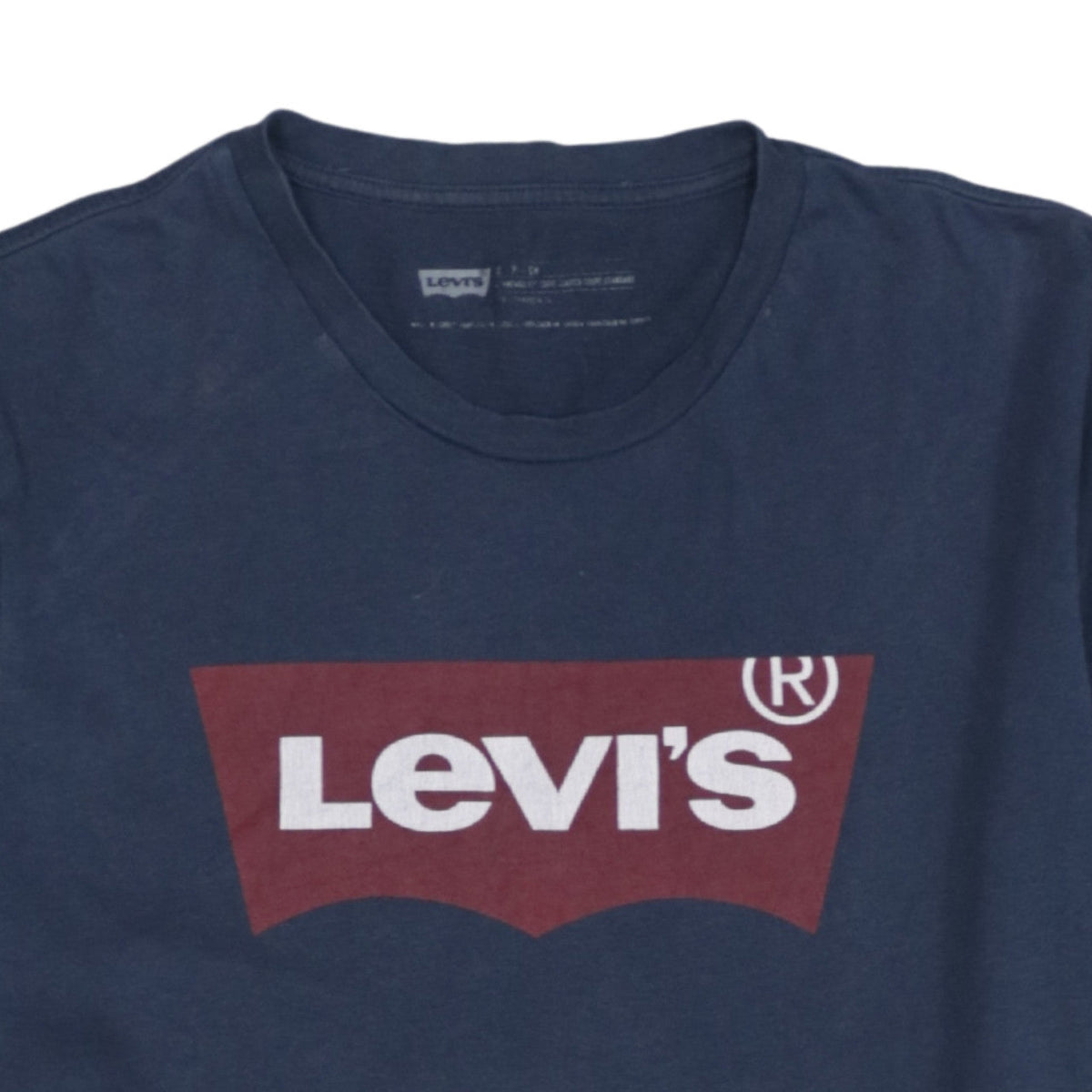 Levi's Men's Blue Graphic Logo Regular Fit Cotton T-Shirt Size S
