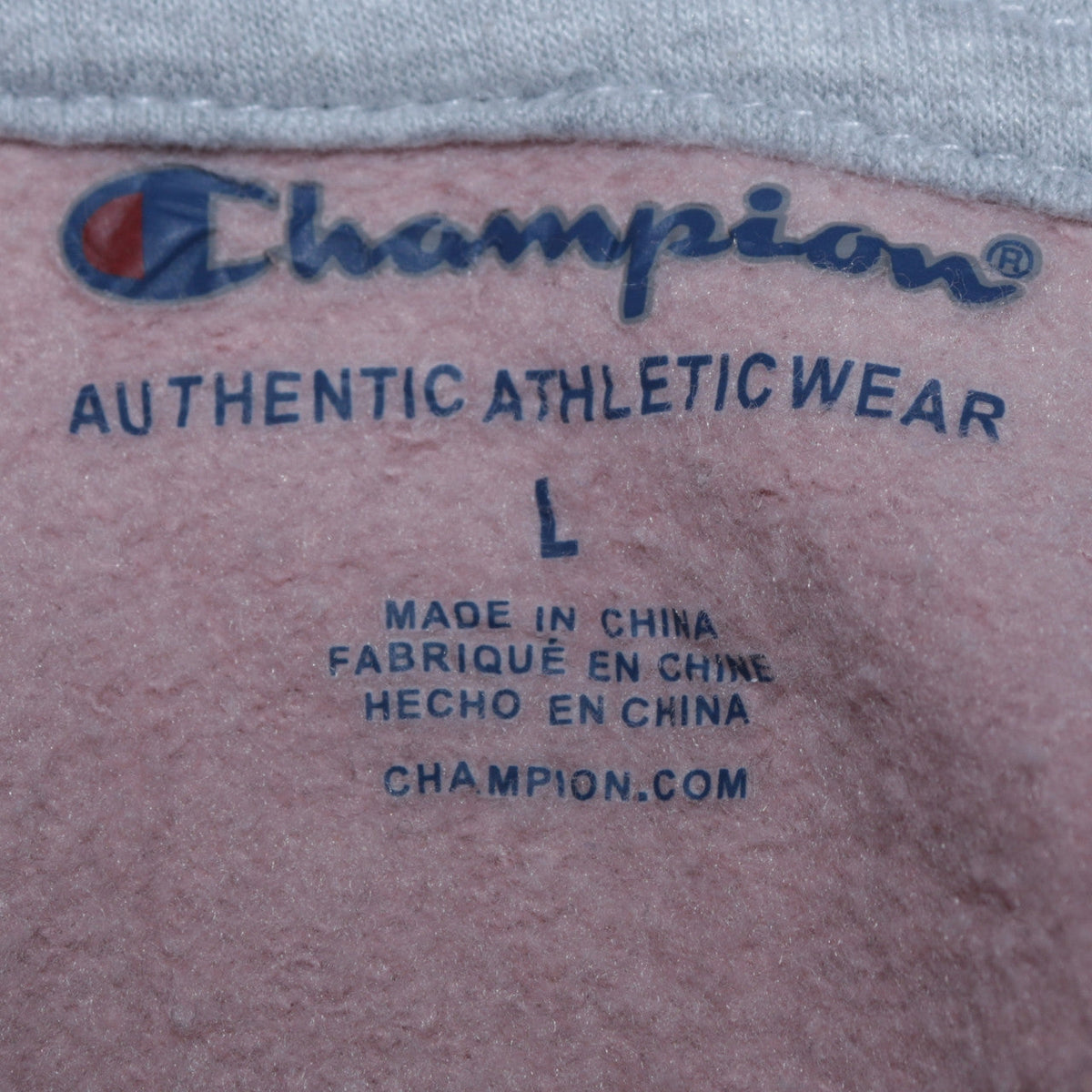 Champion Women Pink Full Zip Hoodie L Authentic Athleticwear