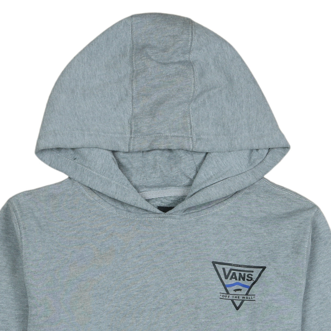 Vans Women’s Grey Pullover Hoodie Large Logo Design Casual