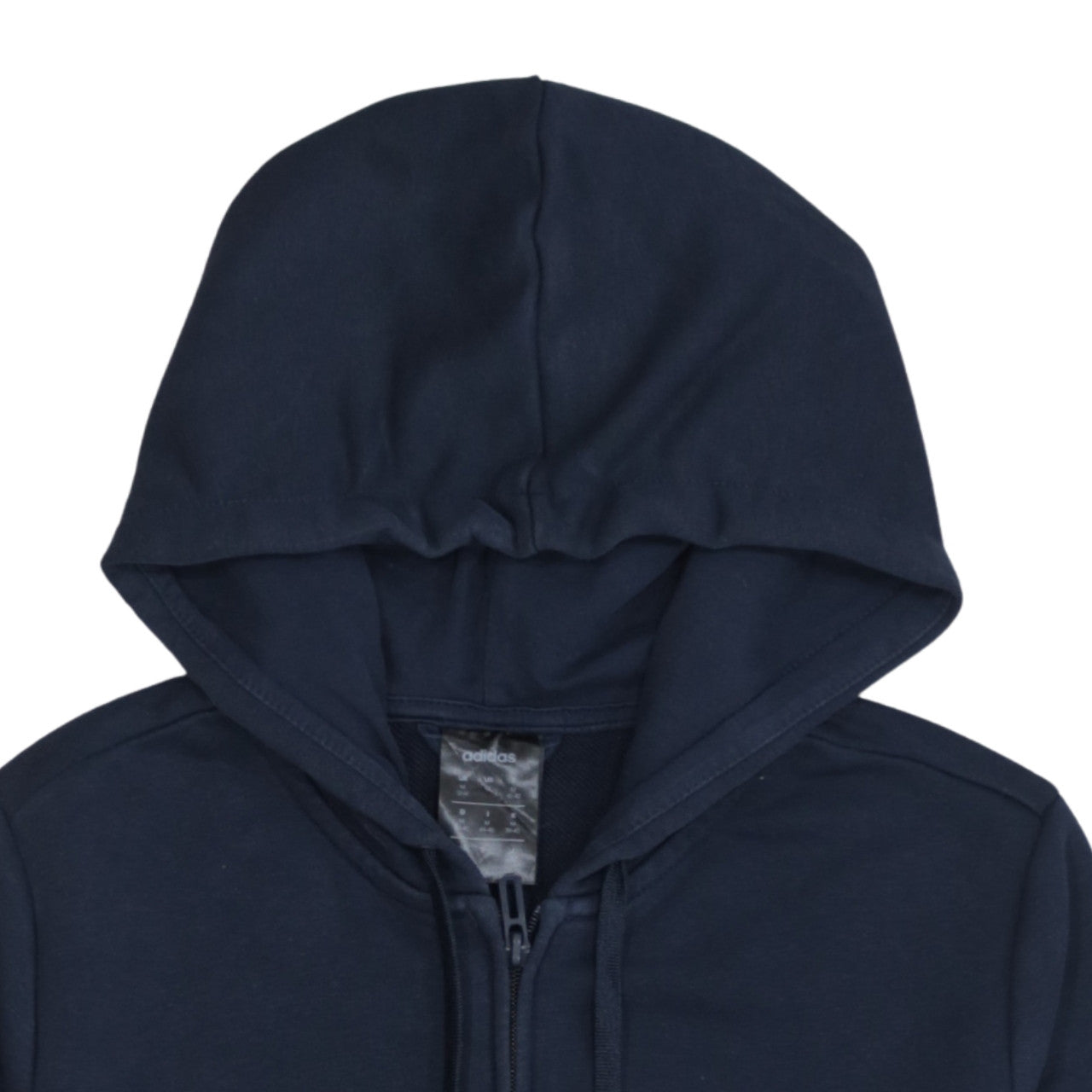 Adidas Womens Navy Blue Full Zip Hoodie Size M 12-14