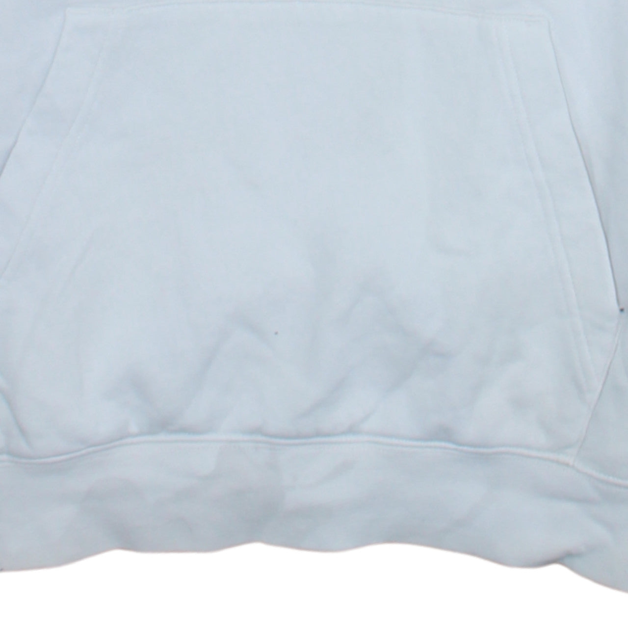 Nike Men White Pullover Hoodie M Fleece Regular Fit Logo Sportswear