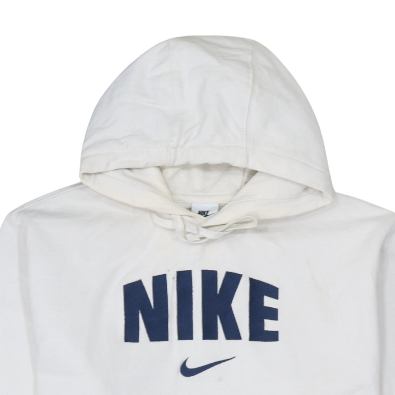 Nike Women's White Pullover Hoodie XL Cotton Logo Print Sportswear