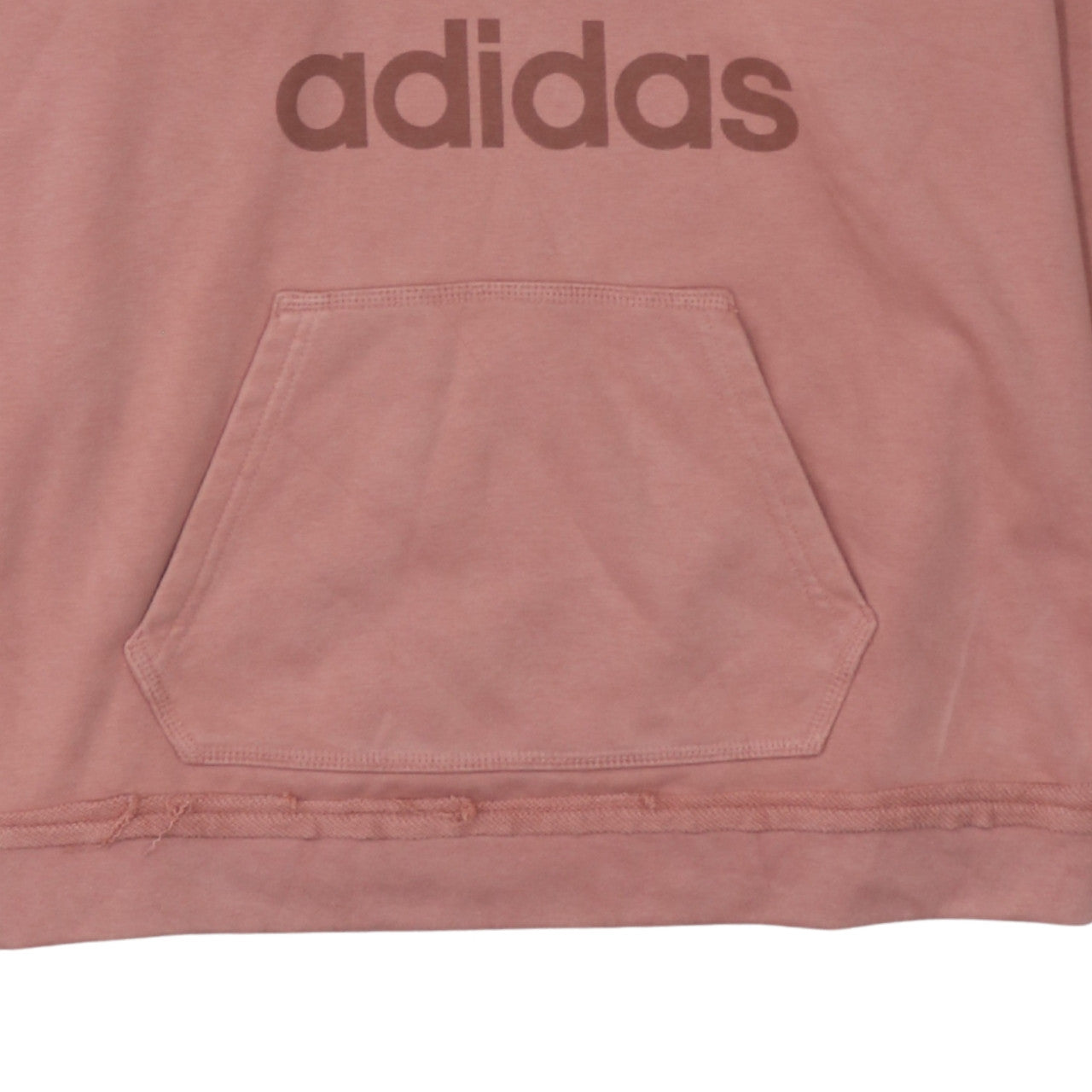 Adidas Women’s Pink Pullover Hoodie Size 10 Logo Print Casual