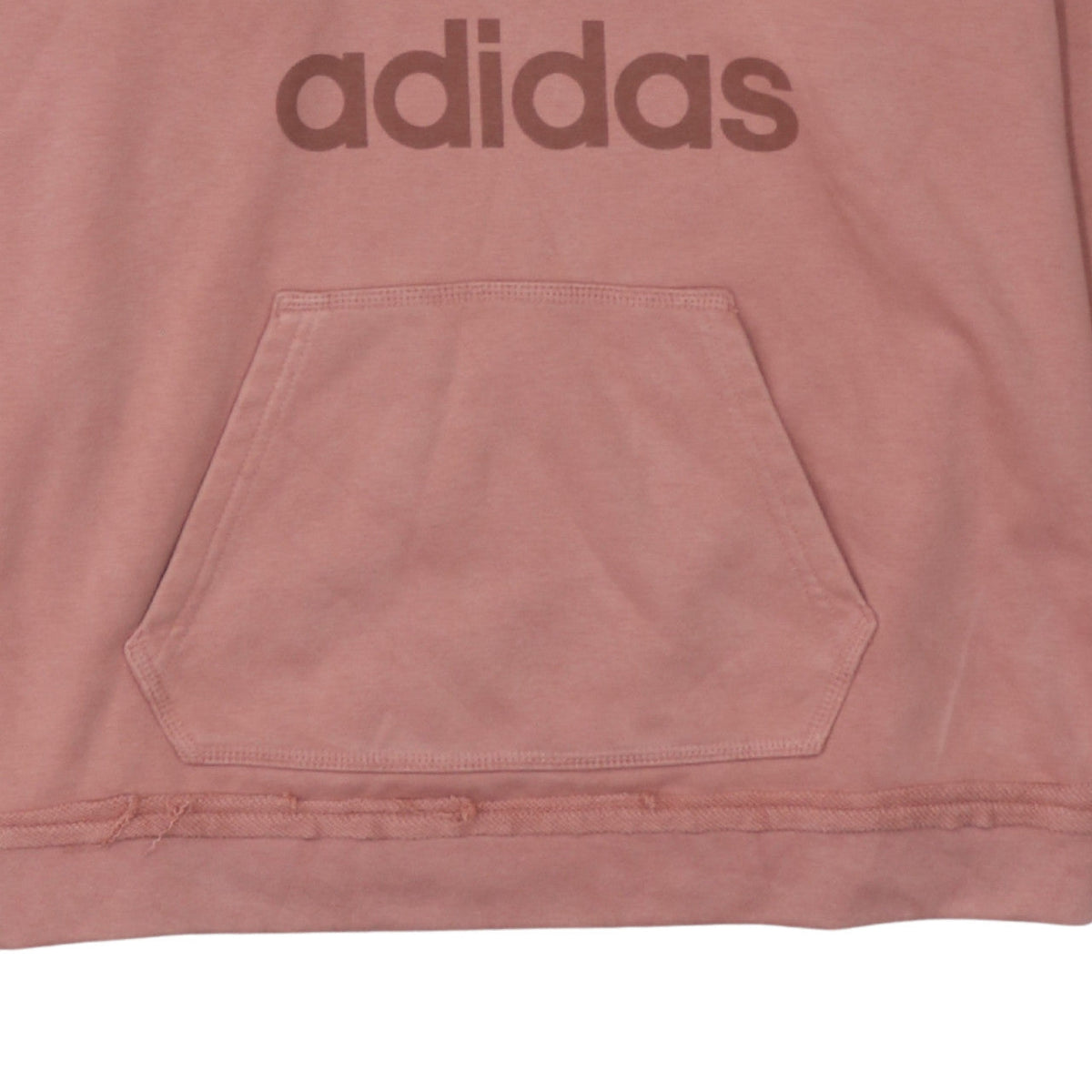 Adidas Women’s Pink Pullover Hoodie Size 10 Logo Print Casual