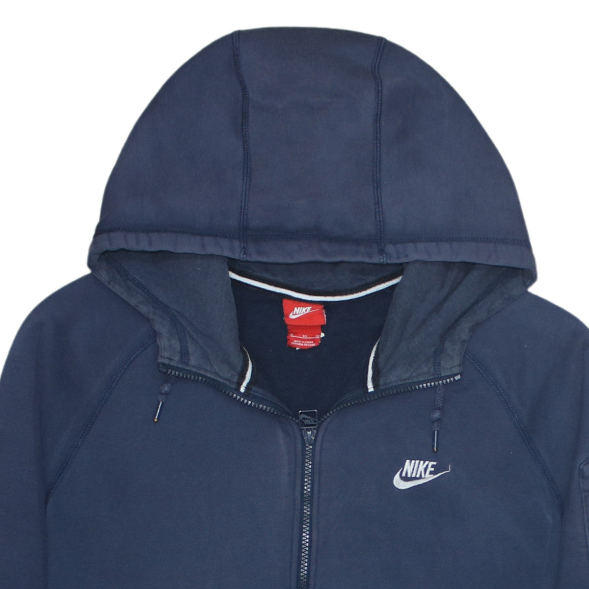 Nike Men's Blue XL Full Zip Hoodie with Pockets