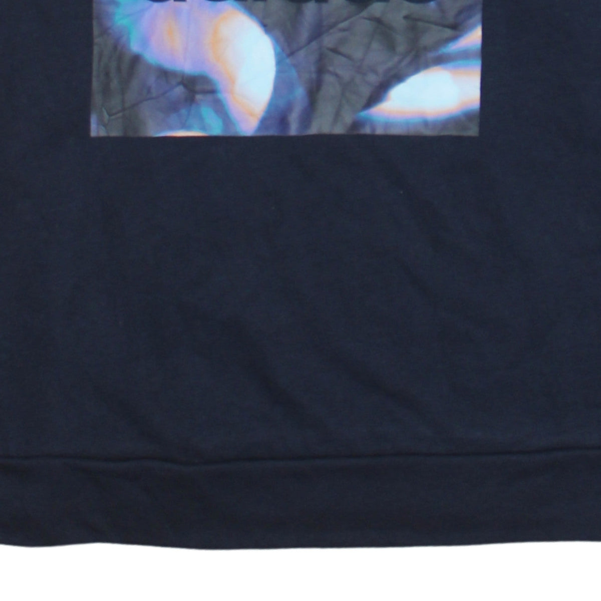 Adidas Womens Navy XS Crew Neck Graphic Logo Sweatshirt