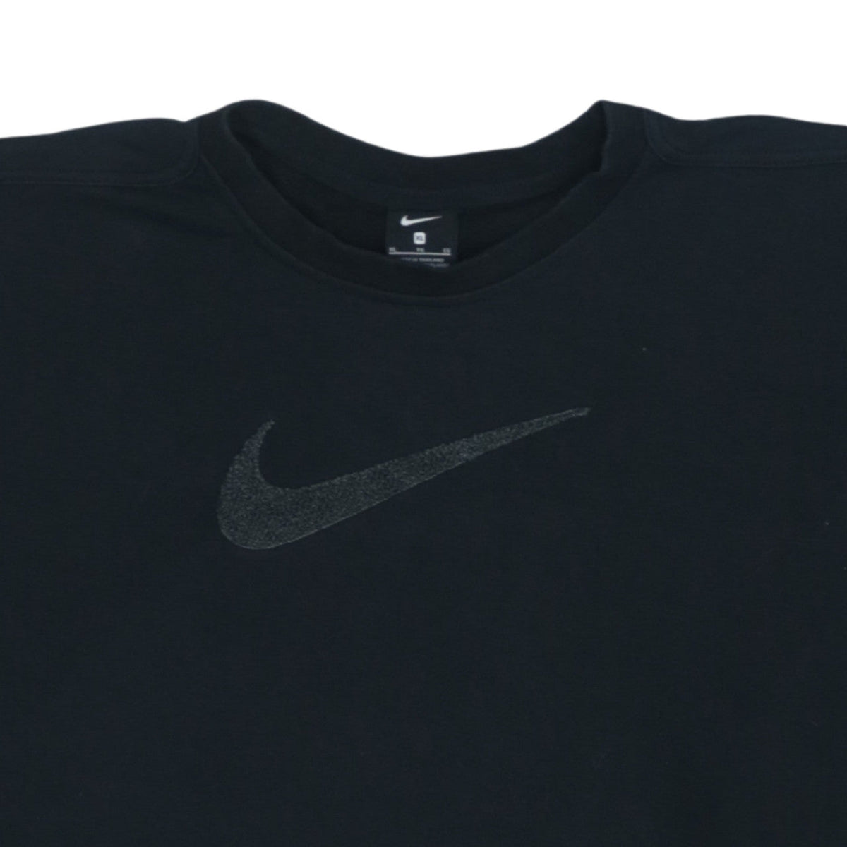 Nike Womens Black XL Pullover Sweatshirt with Logo Crew Neck
