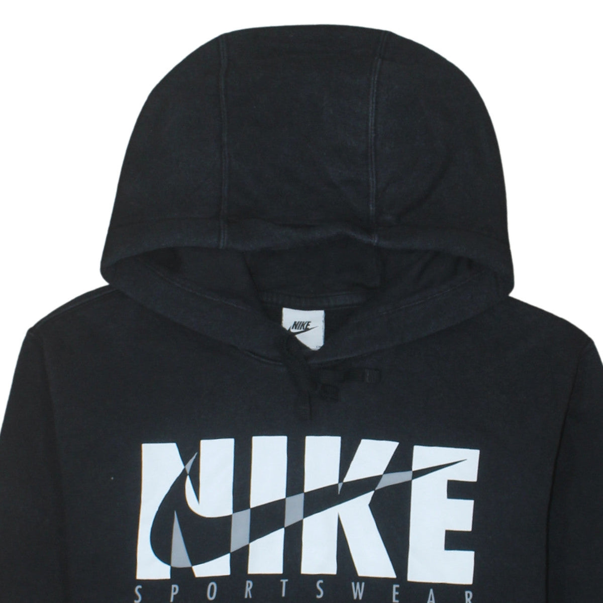 Nike Mens Black Pullover Hoodie Small Sportswear Graphic Print
