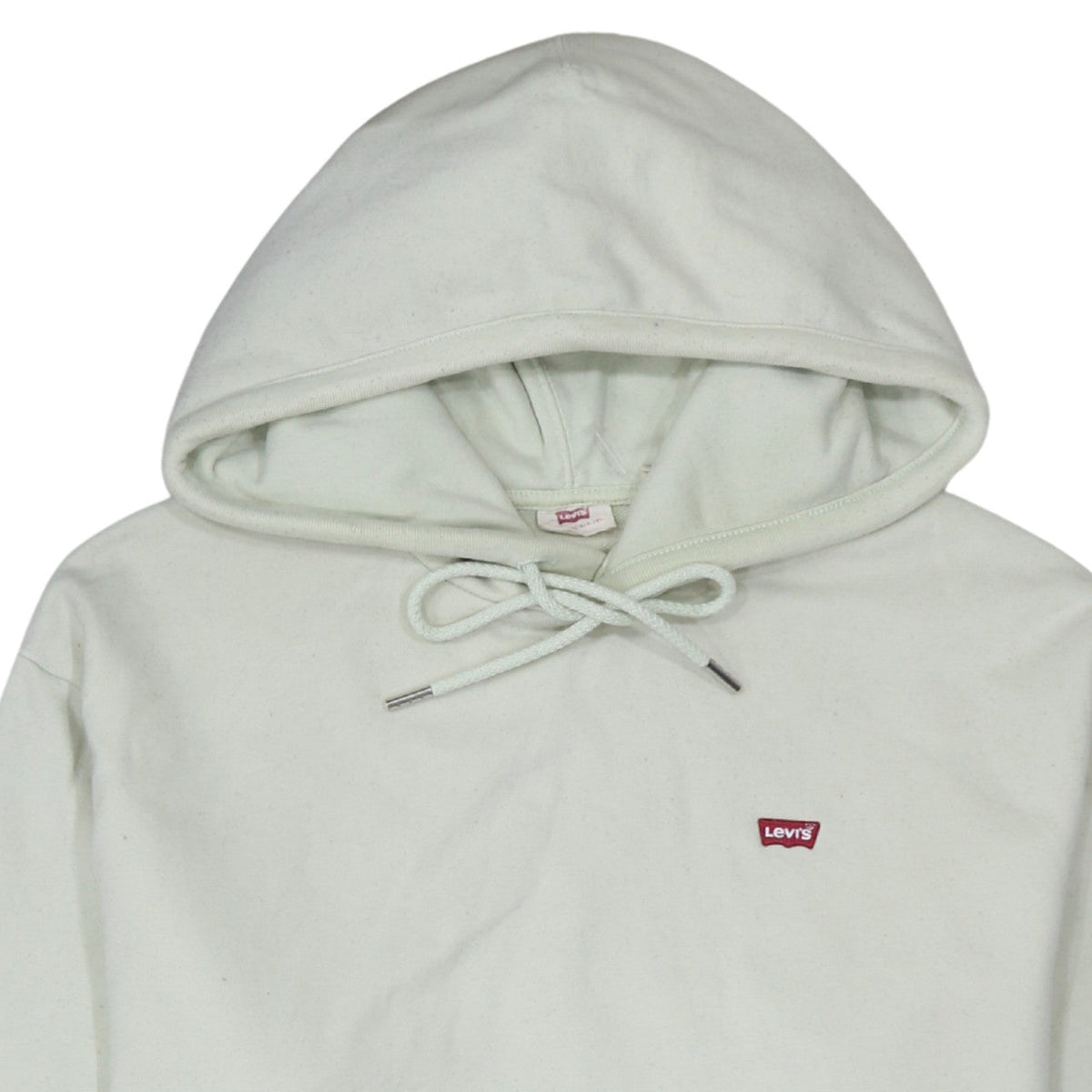 Levi's Men's White Pullover Hoodie Medium Regular Fit Logo