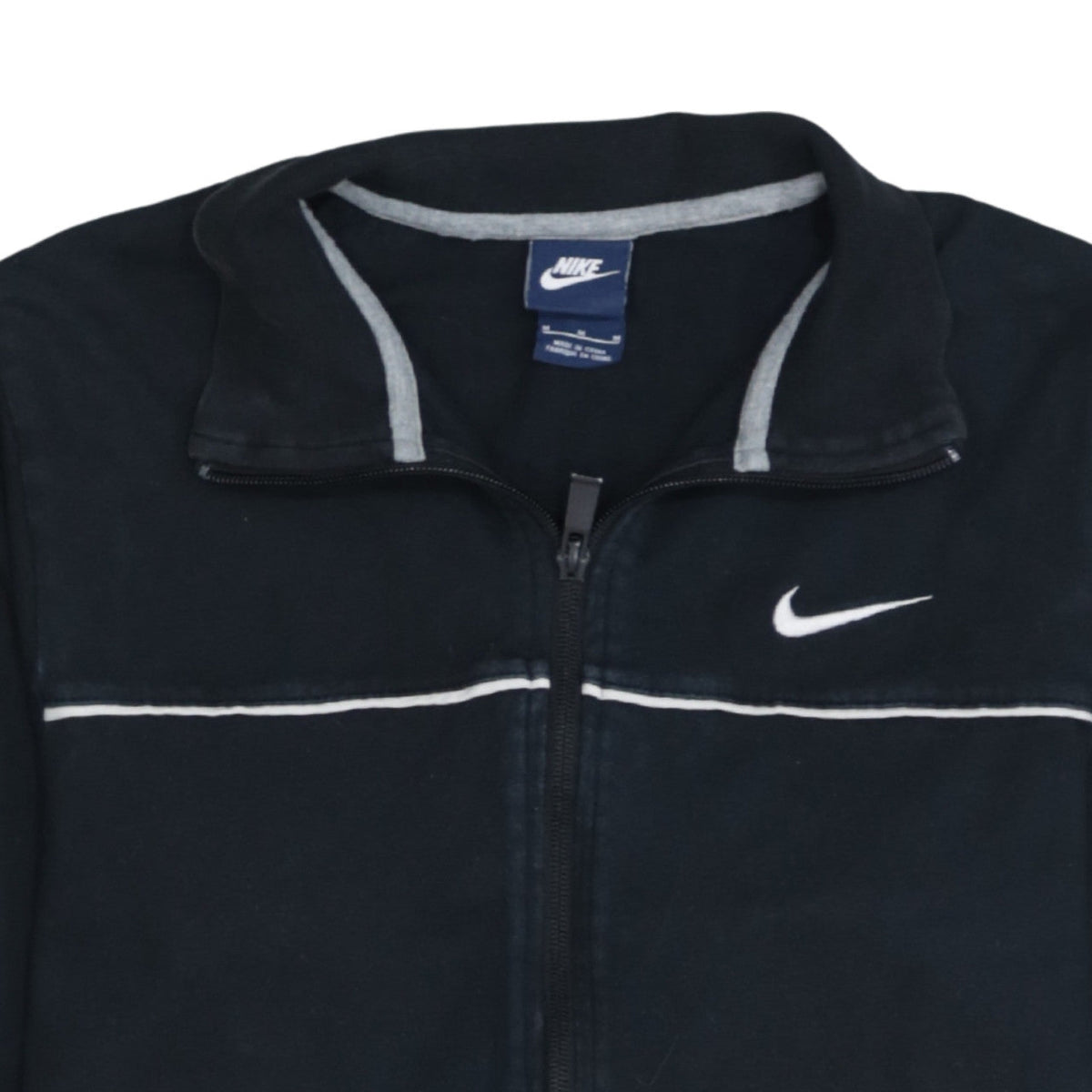 Nike Men's Black Medium Track Jacket Full Zip Athletic Top