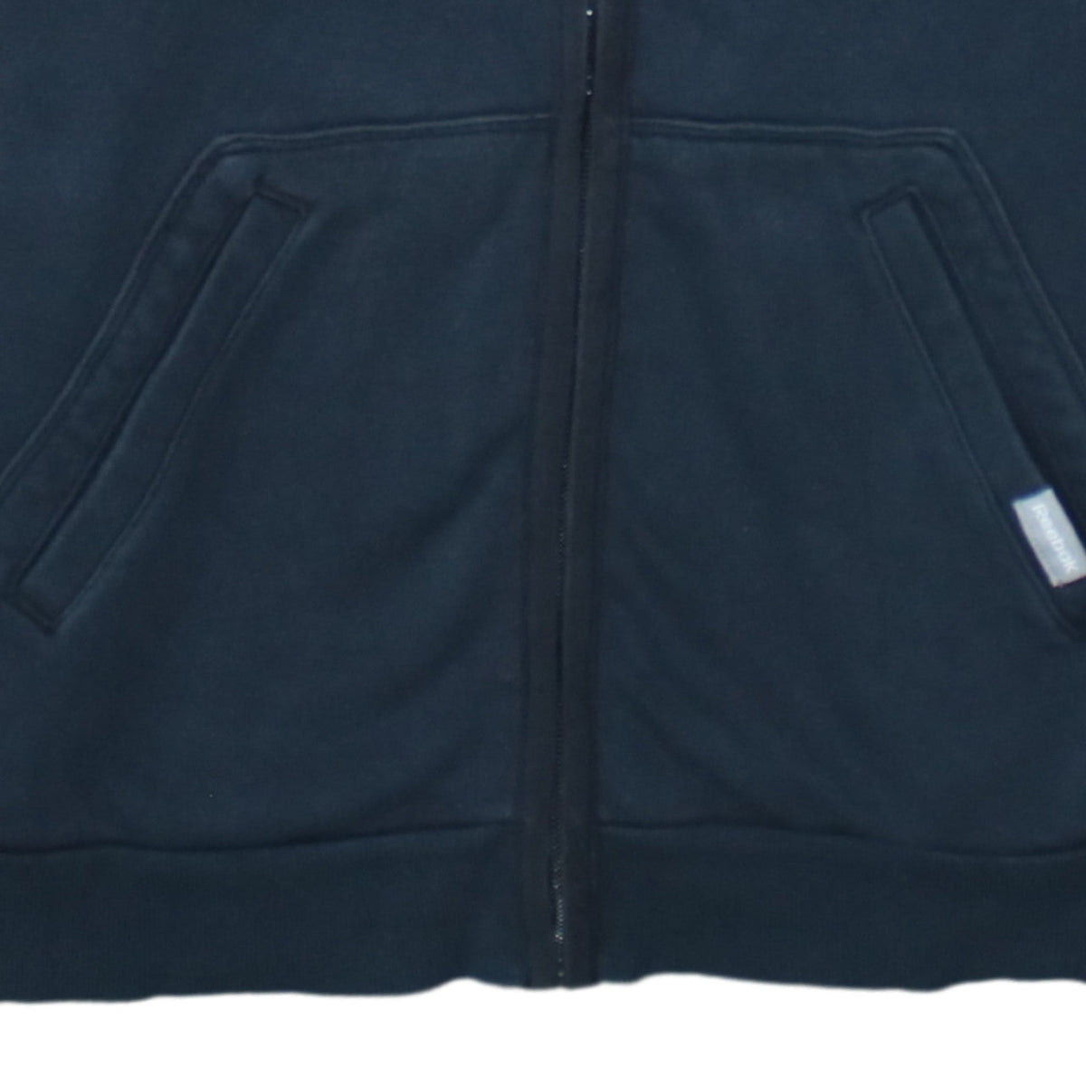 Reebok Men’s Blue Full Zip Hoodie L Regular Fit Fleece Sweatshirt
