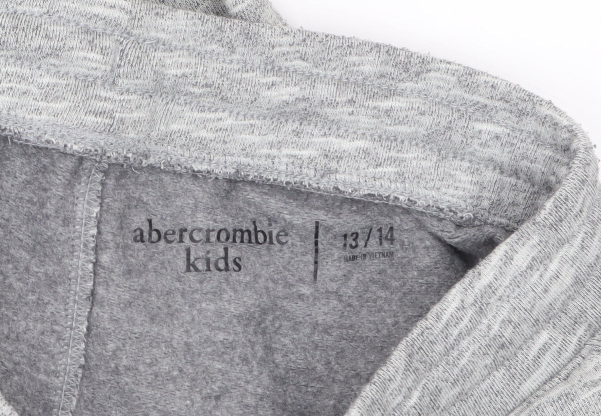 Abercrombie & Fitch Kids Boys Grey Jogger Trousers 13-14 Years Elastic Waist