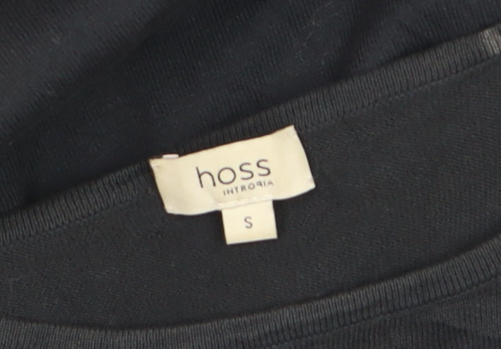 Hoss Intropia Women's Black Silk Blend Shift Dress Size S