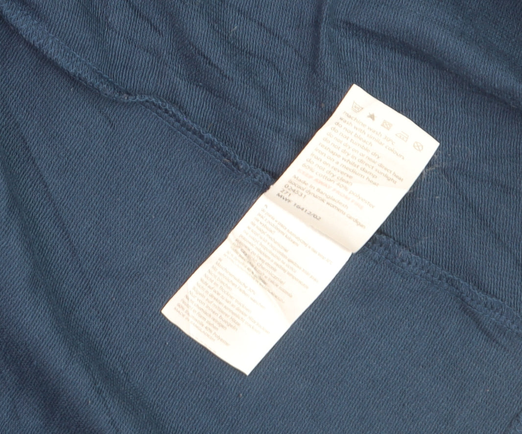 Mountain Warehouse Womens Blue Shawl Collar Blazer UK 12 Stretch Jersey