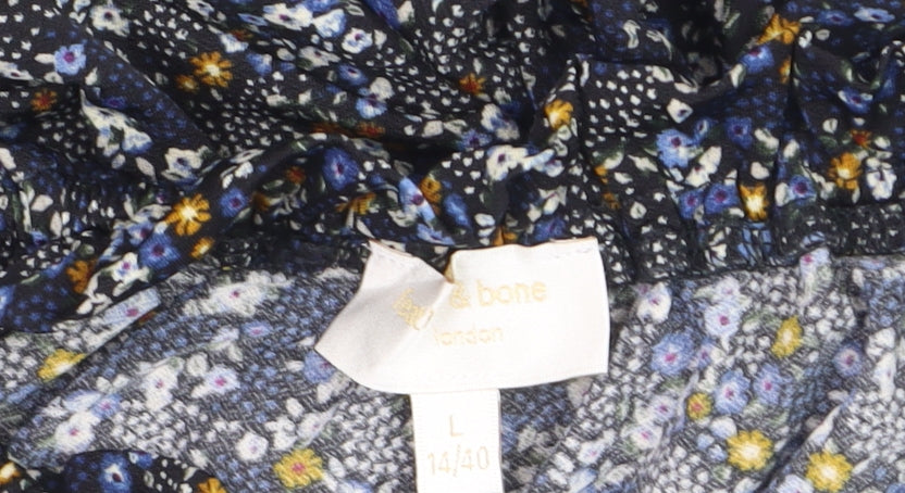 FatFace Women’s Multicoloured Floral Off Shoulder Tunic Blouse Size L